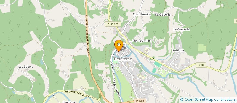 localisation de l'entreprise MADAME ANNE LAURE VIGNAUD à BRANTOME EN PERIGORD