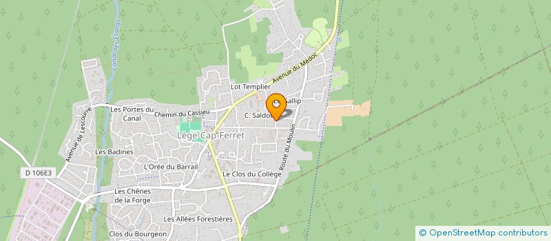 localisation de l'entreprise MADAME ANNE-LAURE VINCENT  LEGE-CAP-FERRET