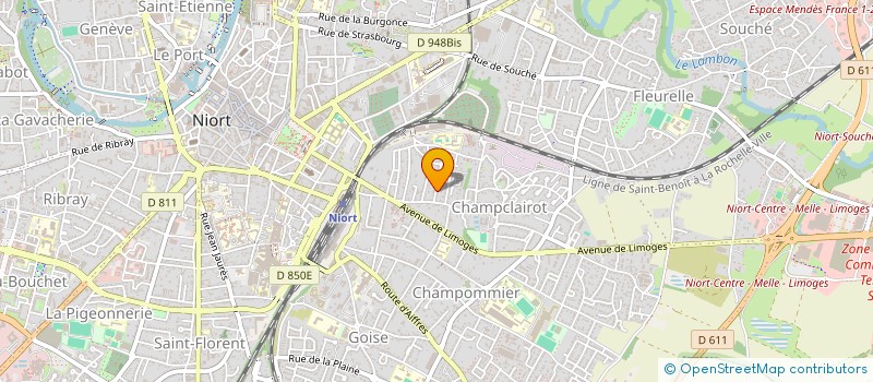 localisation de l'entreprise MADAME ANNE-LAURENCE KRAJEWSKI  NIORT