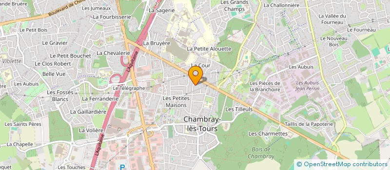 localisation de l'entreprise MADAME ANNE LAURENT  CHAMBRAY-LES-TOURS