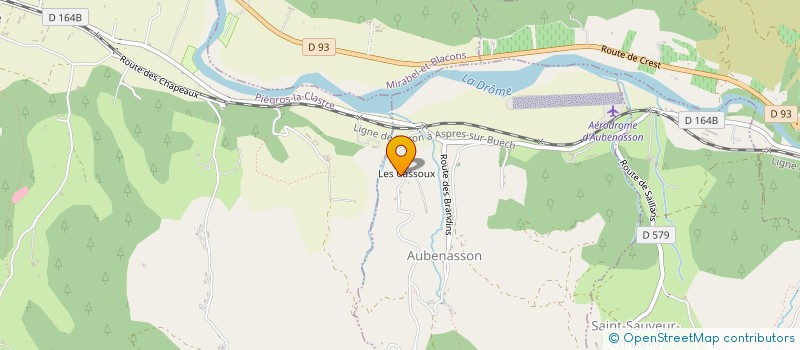 localisation de l'entreprise MADAME ANNE LAVIALE  AUBENASSON