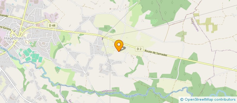 localisation de l'entreprise MADAME ANNE LAVIE  HAGETMAU