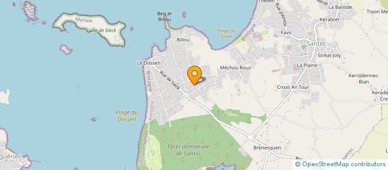 localisation de l'entreprise MADAME ANNE LE BALP  SANTEC