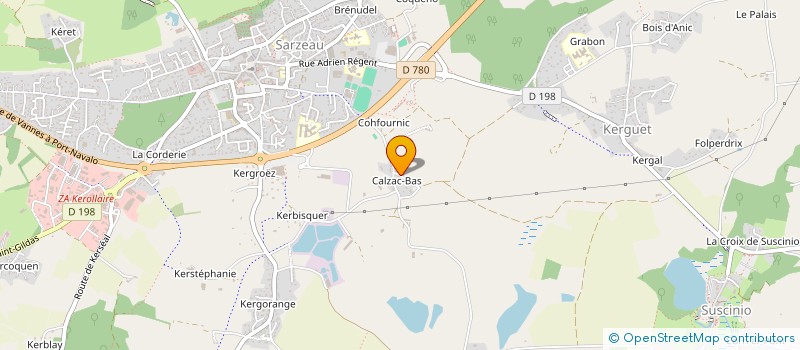 localisation de l'entreprise MADAME ANNE LE BERRE  SARZEAU