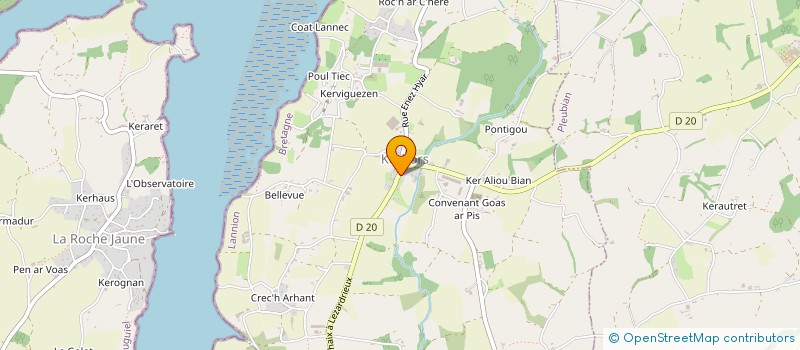 localisation de l'entreprise MADAME ANNE LE BESCOND  KERBORS