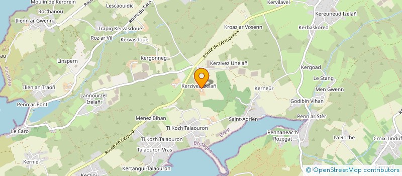 localisation de l'entreprise MADAME ANNE LE BOT  PLOUGASTEL-DAOULAS