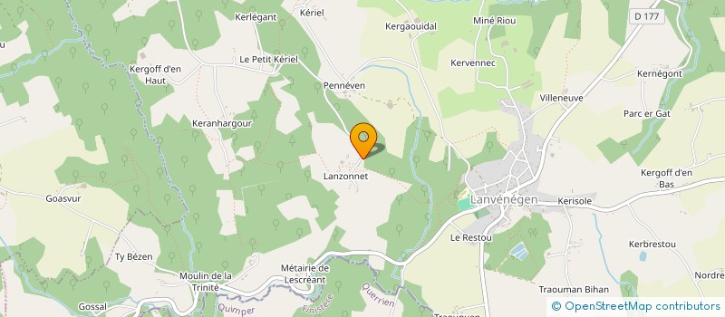 localisation de l'entreprise MADAME ANNE LE BOURN à QUERRIEN