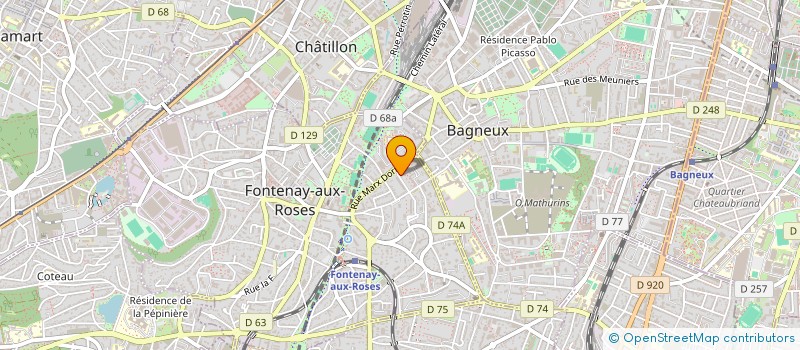 localisation de l'entreprise MADAME ANNE LE BRIS à FONTENAY-AUX-ROSES