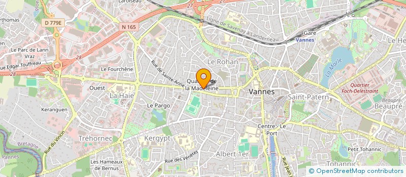 localisation de l'entreprise MADAME ANNE LE BRUN à VANNES