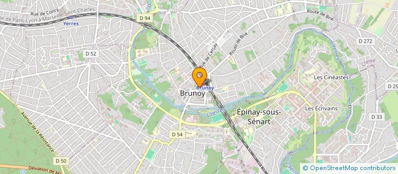 localisation de l'entreprise MADAME ANNE LE CHARTIER à BRUNOY