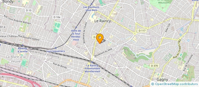 localisation de l'entreprise MADAME ANNE LE CLEACH à LE RAINCY