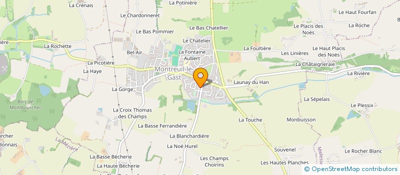 localisation de l'entreprise MADAME ANNE LE CORGUILLE  MONTREUIL-LE-GAST