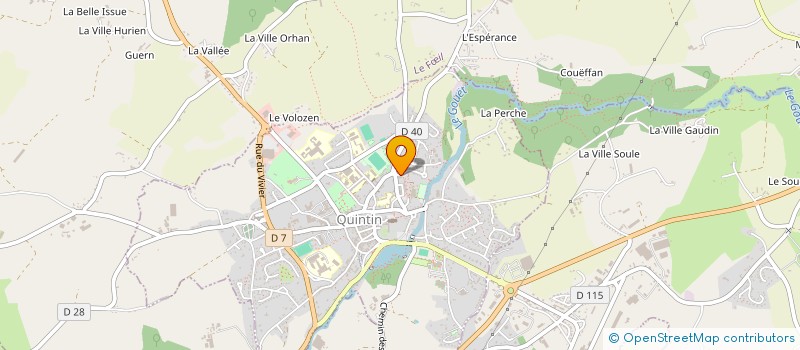 localisation de l'entreprise MADAME ANNE LE CREURER à QUINTIN