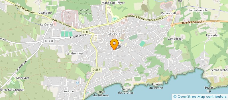 localisation de l'entreprise MADAME ANNE LE DINAHET  CROZON