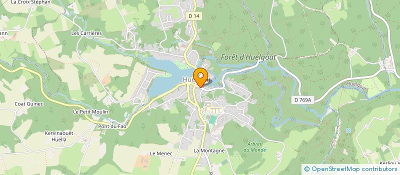 localisation de l'entreprise MADAME ANNE LE FOLL  HUELGOAT