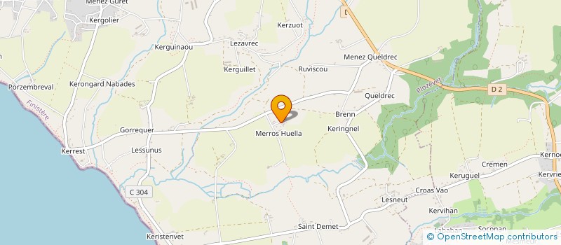 localisation de l'entreprise MADAME ANNE LE GOUILL  PLOZEVET