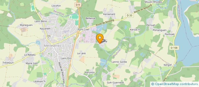 localisation de l'entreprise MADAME ANNE LE GOULVEN  MERLEVENEZ