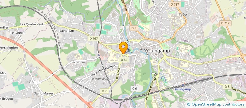 localisation de l'entreprise MADAME ANNE LE GRAND  GUINGAMP