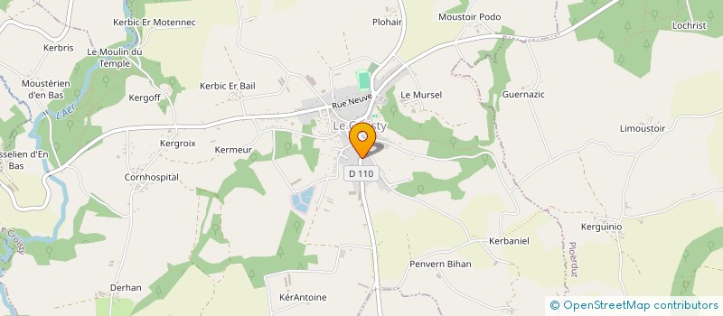 localisation de l'entreprise MADAME ANNE LE GUEHENNEC  LE CROISTY