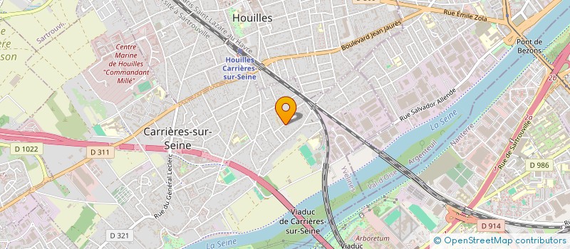 localisation de l'entreprise MADAME ANNE LE HENAFF  CARRIERES-SUR-SEINE