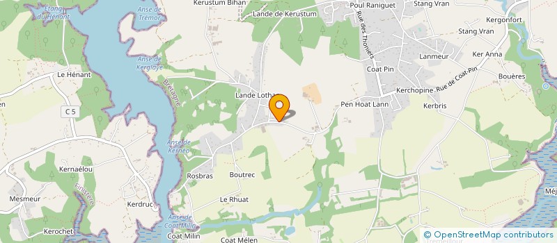 localisation de l'entreprise MADAME ANNE LE MERDY  RIEC-SUR-BELON