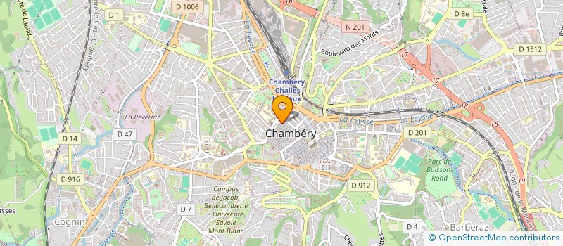 localisation de l'entreprise MADAME ANNE LE MEUNIER DE LA RAILLERE à CHAMBERY