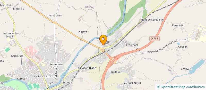 localisation de l'entreprise MADAME ANNE LE NINAN à PONTIVY