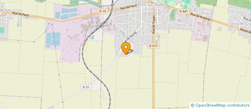 localisation de l'entreprise MADAME ANNE LE ROLLAND  ARCIS-SUR-AUBE