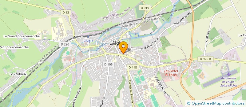 localisation de l'entreprise MADAME ANNE LE TINEVEZ à L'AIGLE