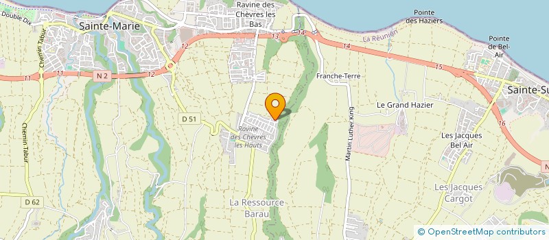 localisation de l'entreprise MADAME ANNE LEBON  SAINTE-MARIE