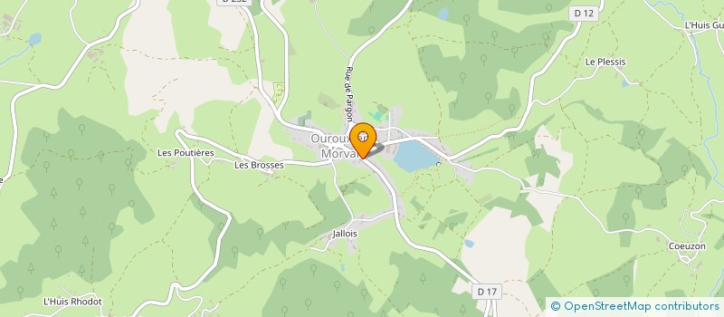 localisation de l'entreprise MADAME ANNE LEBURGUE à OUROUX-EN-MORVAN