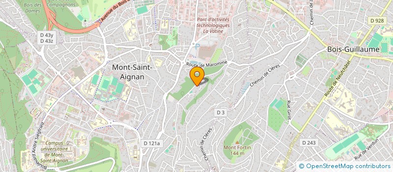 localisation de l'entreprise MADAME ANNE LECHEVALIER  MONT-SAINT-AIGNAN