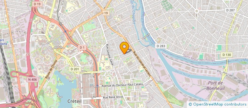 localisation de l'entreprise MADAME ANNE LECOUVREUR  CRETEIL