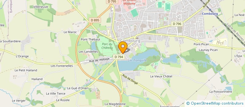 localisation de l'entreprise MADAME ANNE LECROCQ à COMBOURG