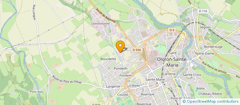 localisation de l'entreprise MADAME ANNE LEDOUX  OLORON-SAINTE-MARIE