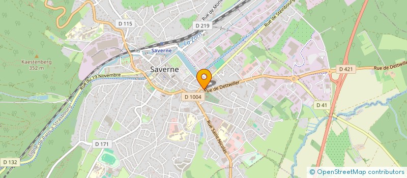 localisation de l'entreprise MADAME ANNE LEFEVRE à SAVERNE