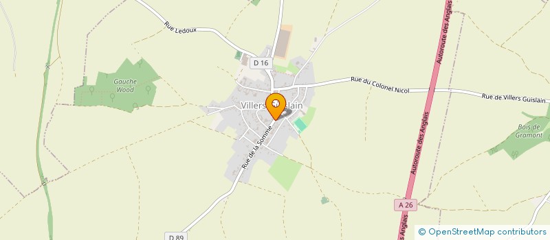 localisation de l'entreprise MADAME ANNE LEFEVRE  VILLERS-GUISLAIN