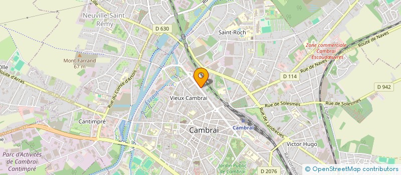 localisation de l'entreprise MADAME ANNE LEFEVRE  CAMBRAI