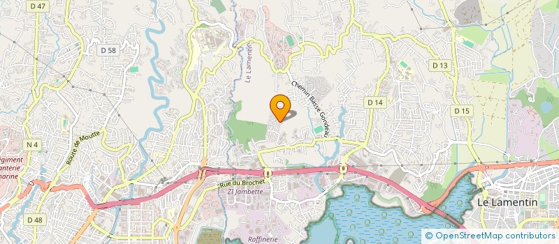 localisation de l'entreprise MADAME ANNE LEGLISE  LE LAMENTIN