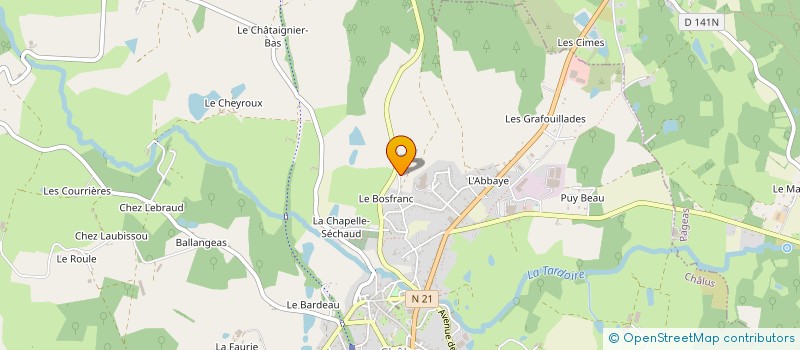 localisation de l'entreprise MADAME ANNE LEGRAND à CHALUS