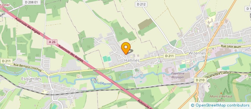localisation de l'entreprise MADAME ANNE LEGRAND  HALLINES