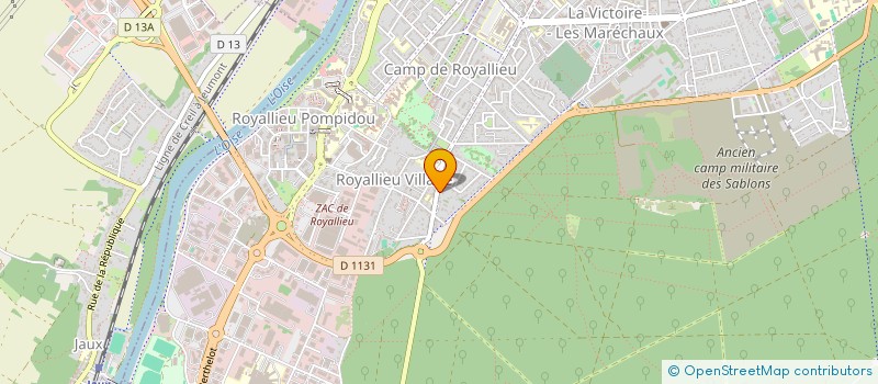 localisation de l'entreprise MADAME ANNE LEGUE  ROYE-SUR-MATZ