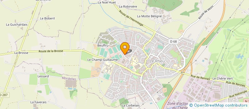 localisation de l'entreprise MADAME ANNE LEGUEN  LE RHEU