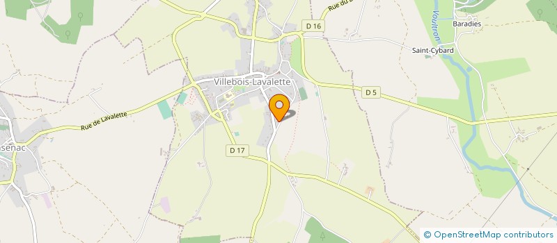 localisation de l'entreprise MADAME ANNE LELONG à VILLEBOIS-LAVALETTE