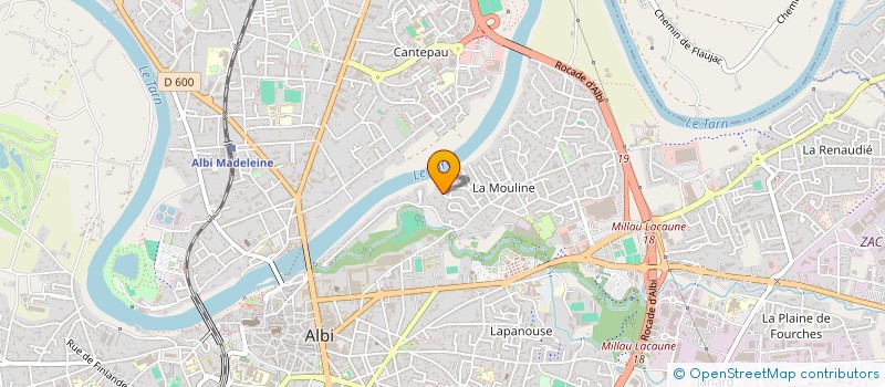 localisation de l'entreprise MADAME ANNE LELY à ALBI