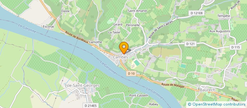 localisation de l'entreprise MADAME ANNE LEMAY à CAMBES