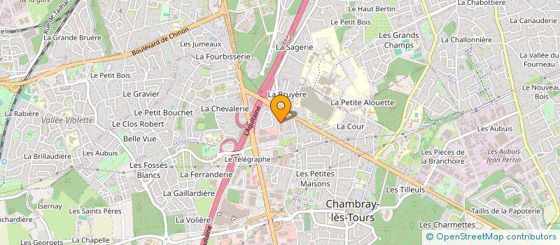 localisation de l'entreprise MADAME ANNE LEMOINE  CHAMBRAY-LES-TOURS