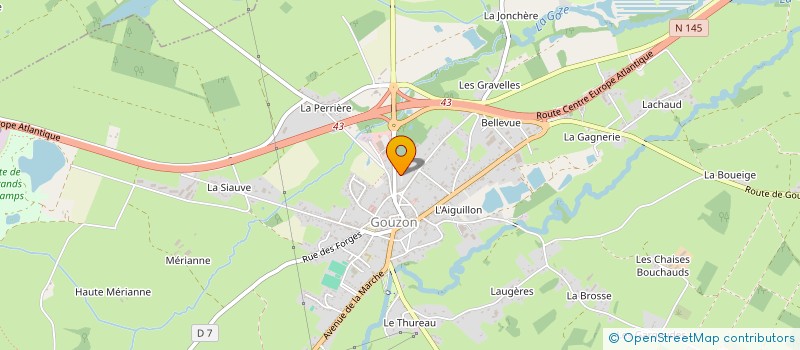 localisation de l'entreprise MADAME ANNE LEONARD à GOUZON