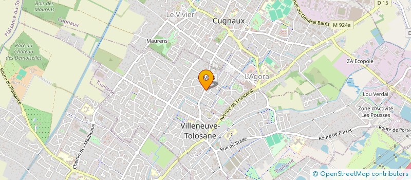 localisation de l'entreprise MADAME ANNE LEONARD à VILLENEUVE-TOLOSANE