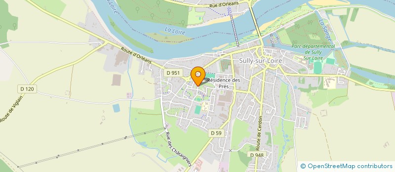 localisation de l'entreprise MADAME ANNE LEPAGE à SULLY-SUR-LOIRE